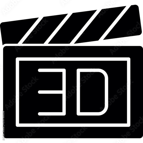 3d Film Icon