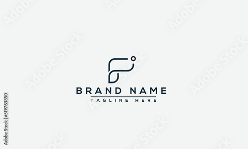 Logo design letter F . Elegant modern. Vector template.