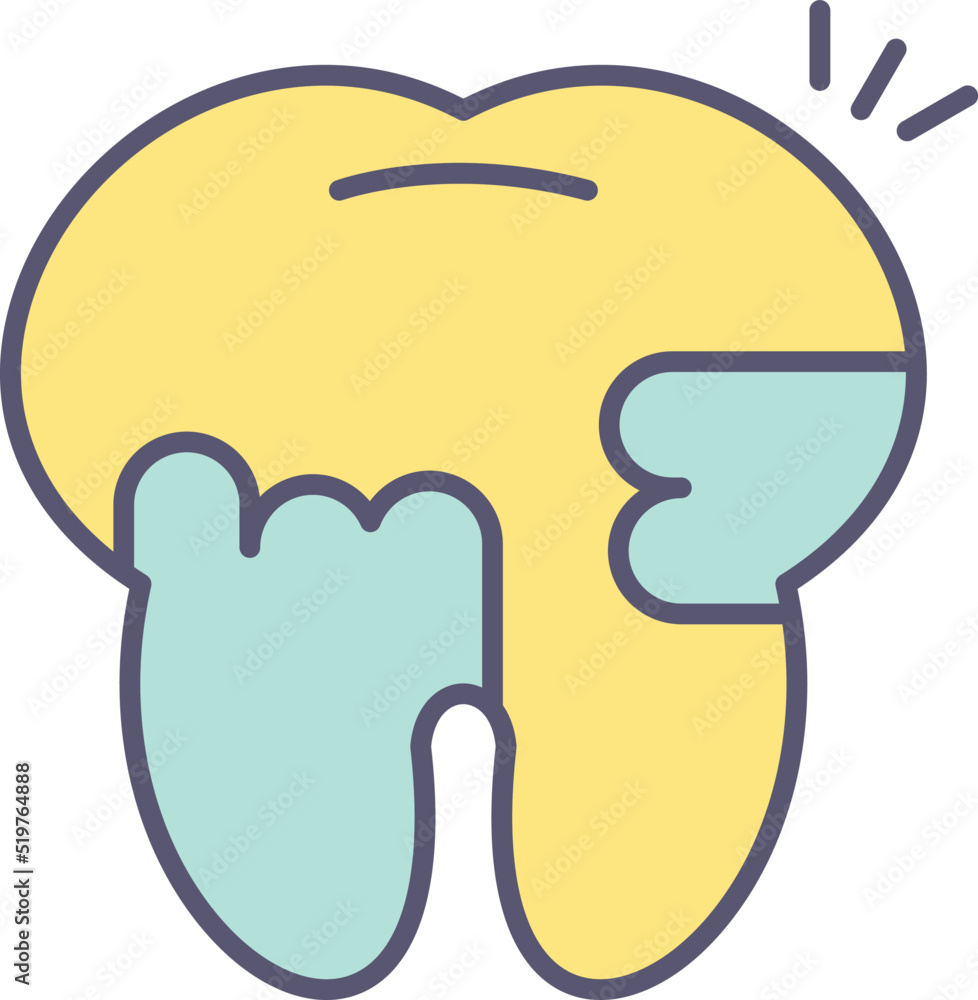 Toothache And Plaque Icon