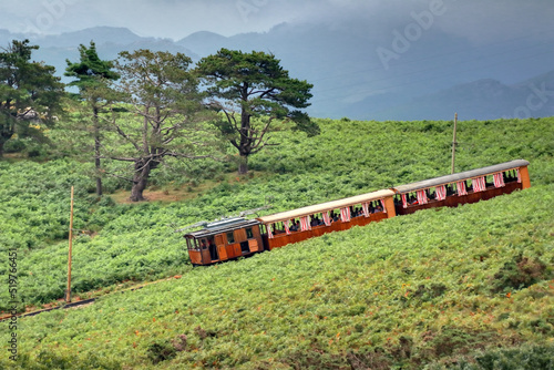 Le petit train de La Rhune au pays Basque en France