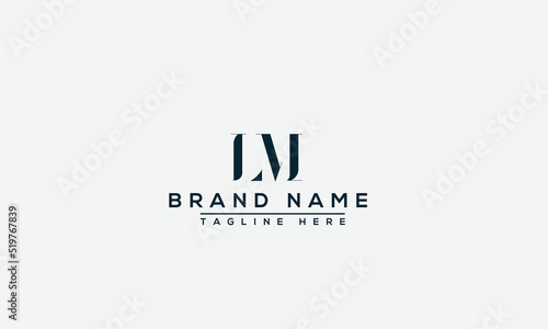 Logo design letter LM . Elegant modern. Vector template.