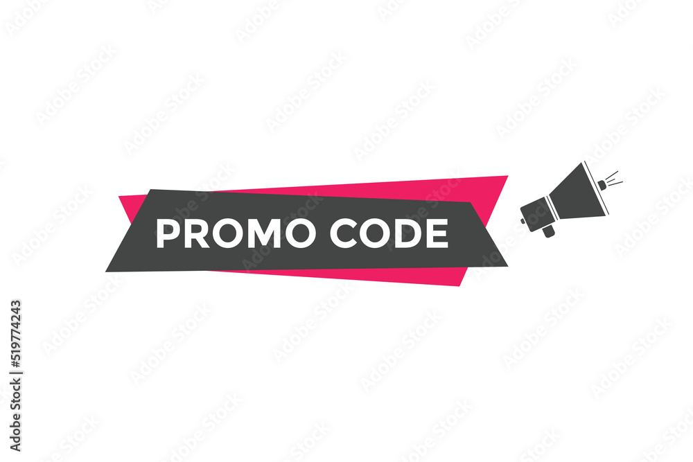 Promo code button. Promo code speech bubble
Promo code button. Promo code speech bubble