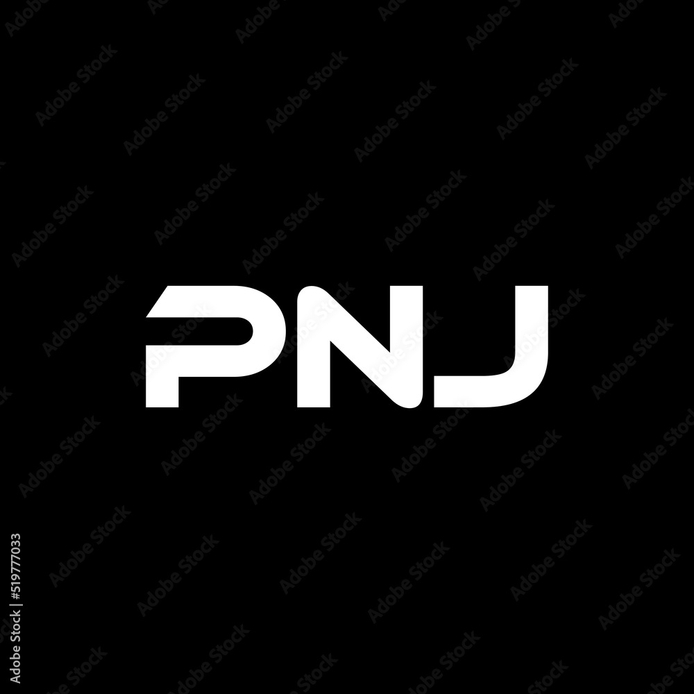 PNJ letter logo design with black background in illustrator, vector logo modern alphabet font overlap style. calligraphy designs for logo, Poster, Invitation, etc. PNJ letter logo design with black background in illustrator, vector logo modern alphabet font overlap style. calligraphy designs for logo, Poster, Invitation, etc.