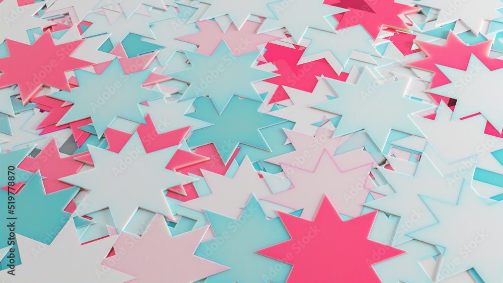 3D Background Abstract 8 Point Star pattern texture 3D Background Abstract 8 Point Star pattern texture