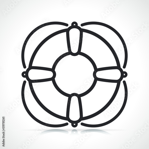 life buoy or lifesaver icon
