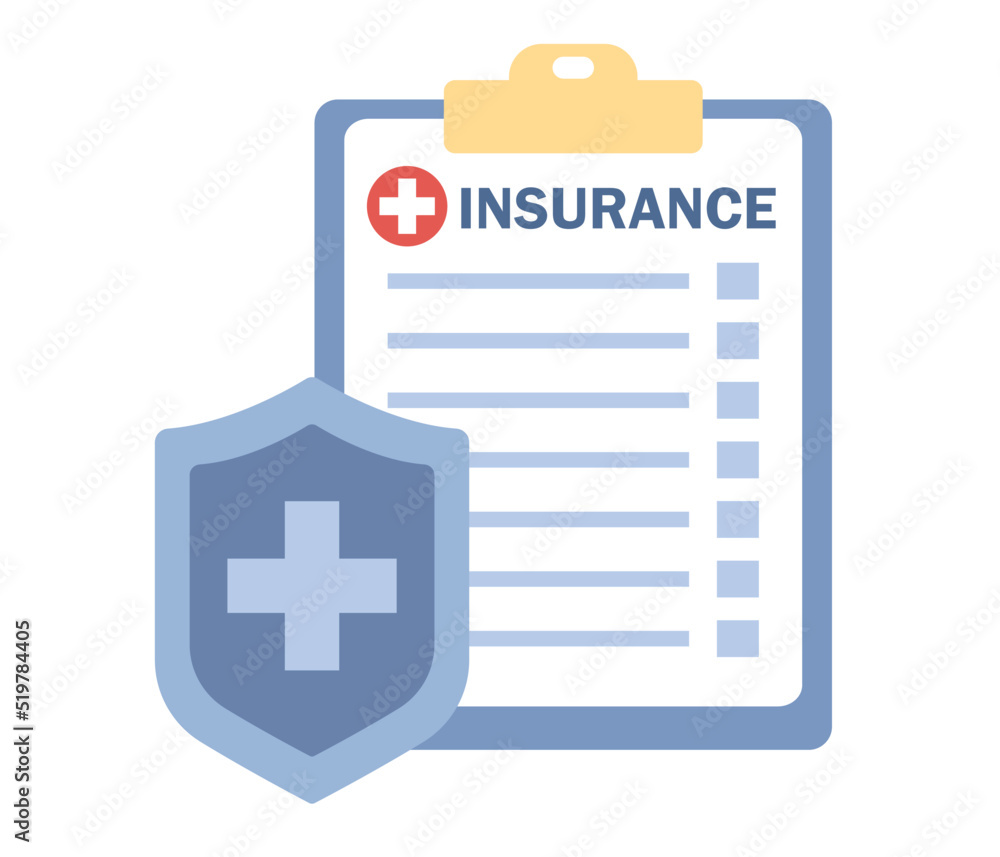 Medical insurance icon. Health care. Vector flat illustration Medical insurance icon. Health care. Vector flat illustration