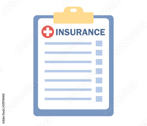 Insurance icon. Car, property, travel, accident, policy, life, medical insurance. Vector flat illustration  © Marta Sher