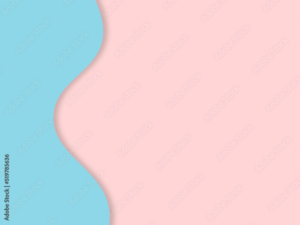 Tw-colored abstract background with shadow effect