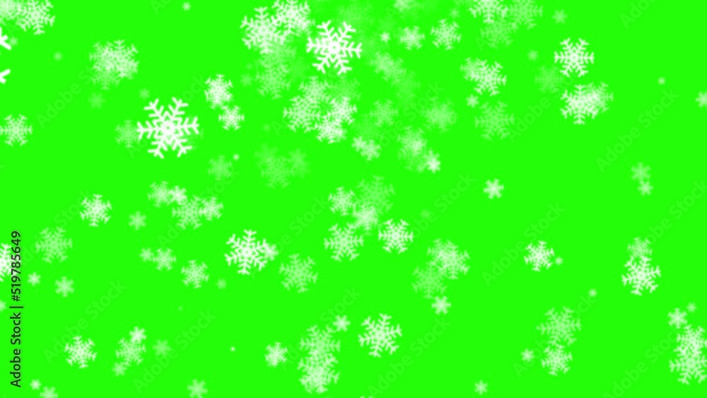 animated smooth snow in green screen. greeting letter xmas video effect with snow animated smooth snow in green screen. greeting letter xmas video effect with snow