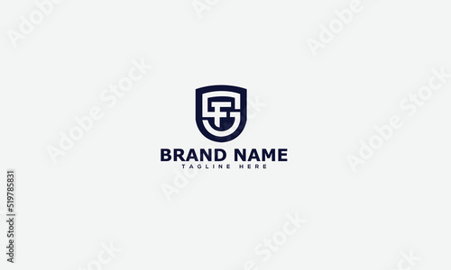 Logo design letter SF . Elegant modern. Vector template.