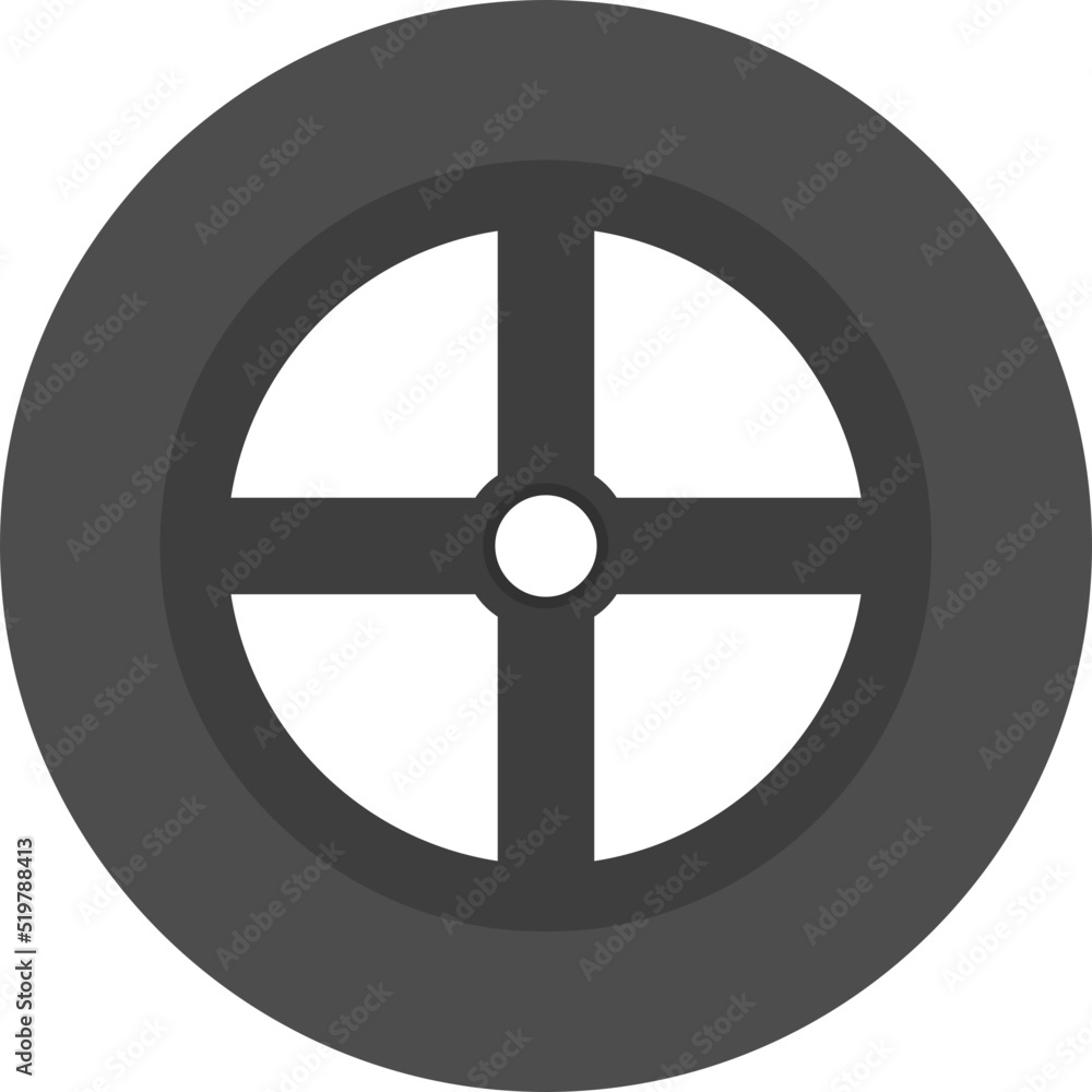 Obraz premium Wheel Icon