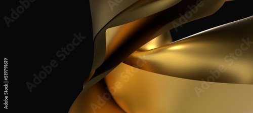 3D render of Gold Cloth abs...
