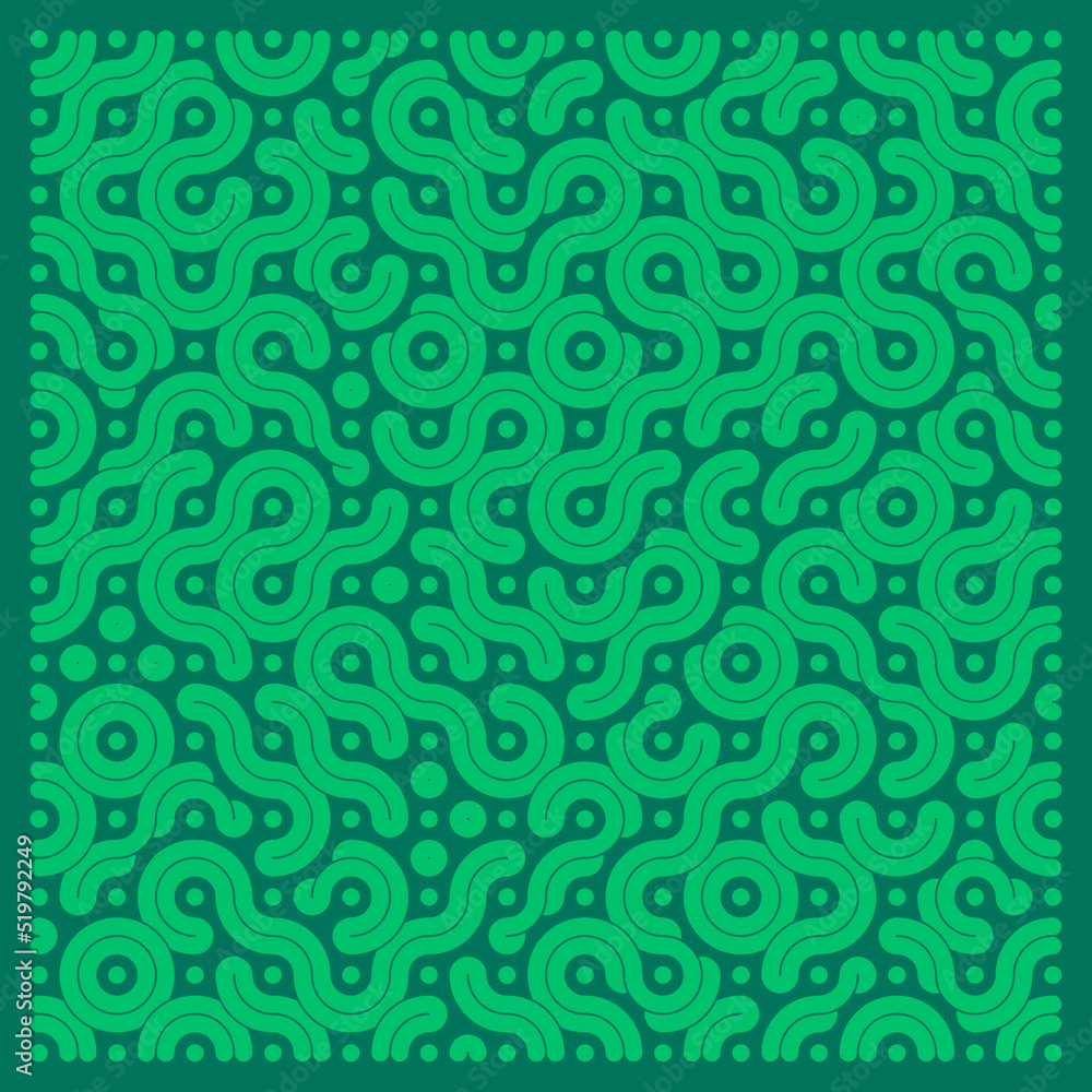 Fototapeta premium Color truchet tiling connections illustration