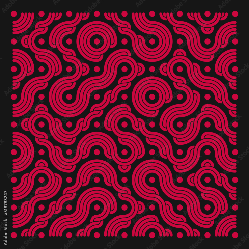 Color truchet tiling connections illustration Color truchet tiling connections illustration