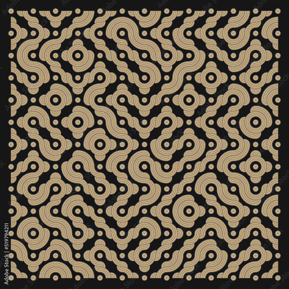 Color truchet tiling connections illustration Color truchet tiling connections illustration