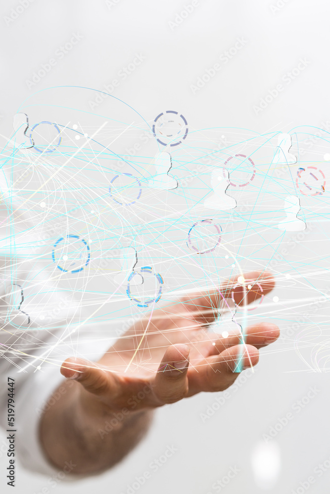 Abstract network of physical devices on the Internet using a network connection with statistics numbers 3d illustration Abstract network of physical devices on the Internet using a network connection with statistics numbers 3d illustration