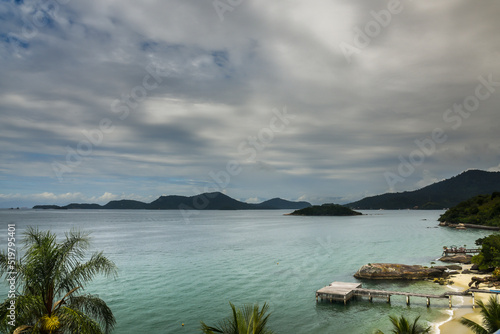 A seascape of the bay in the town of Angra dos Reis, State of Rio de Janeiro, Brazil. Taken with Nikon D750 24-120 lens, at 24mm, 1/100 f 16.0 ISO 100. Date: Jan 03, 2018 