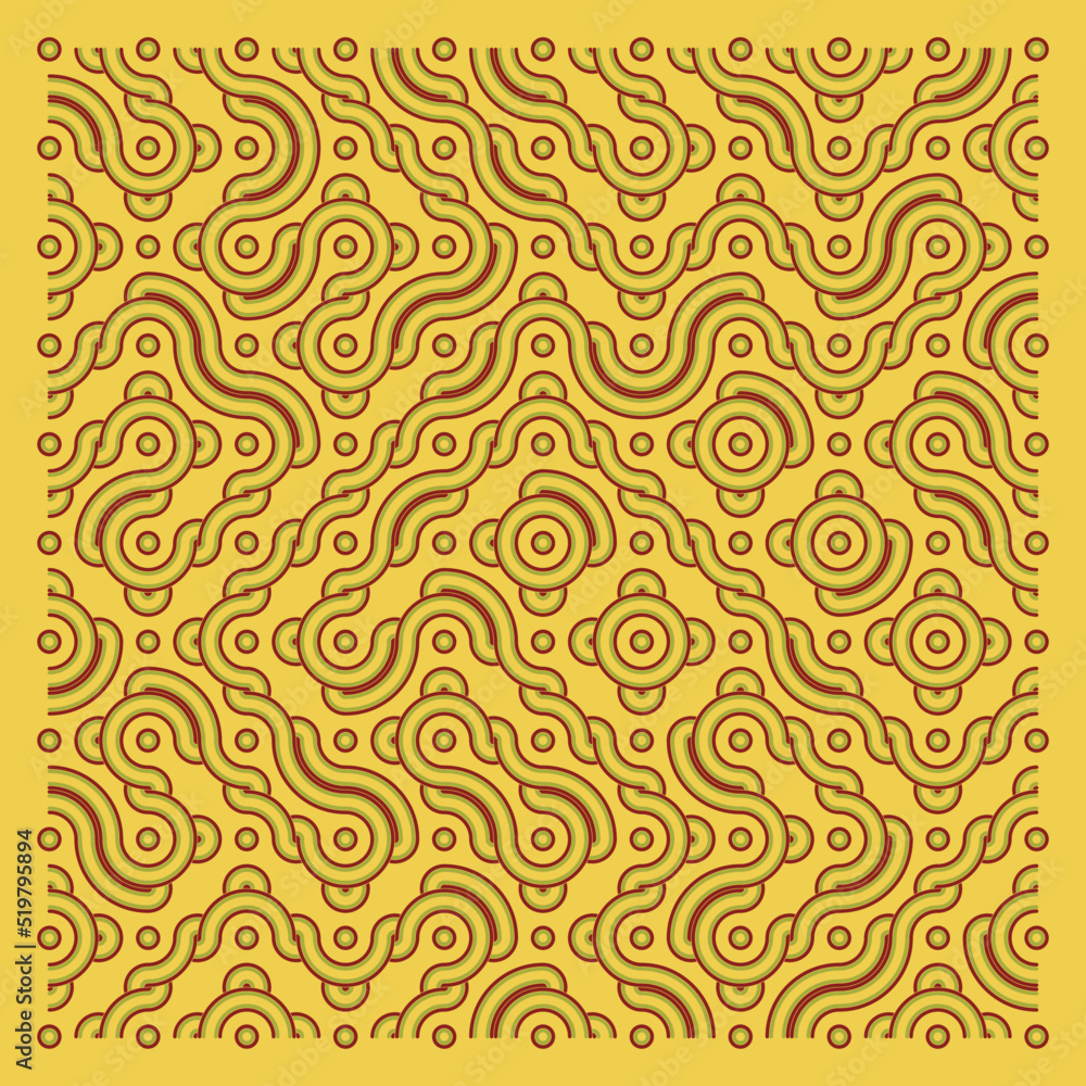 Color truchet tiling connections illustration Color truchet tiling connections illustration