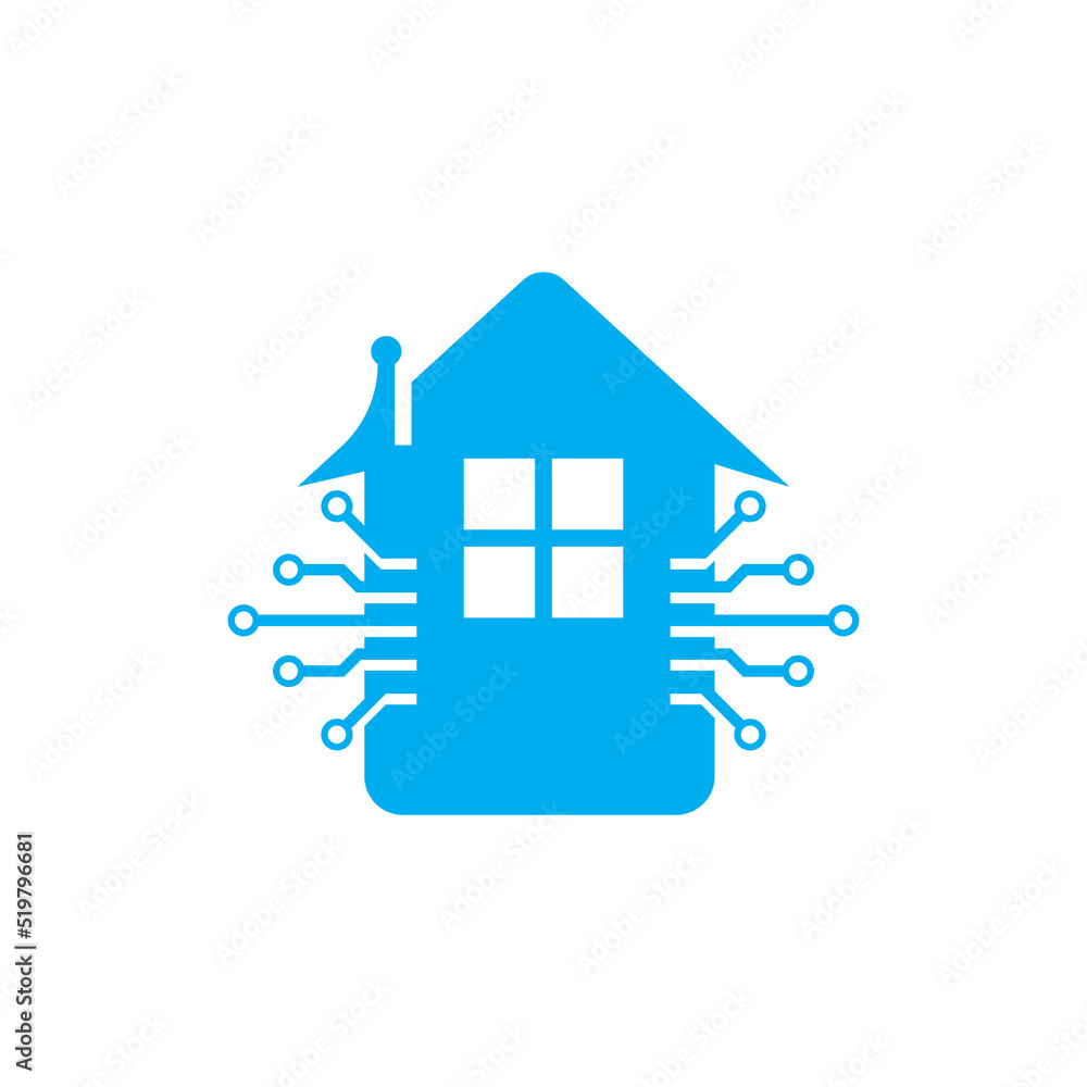 home tech logo vector illustration home tech logo vector illustration
