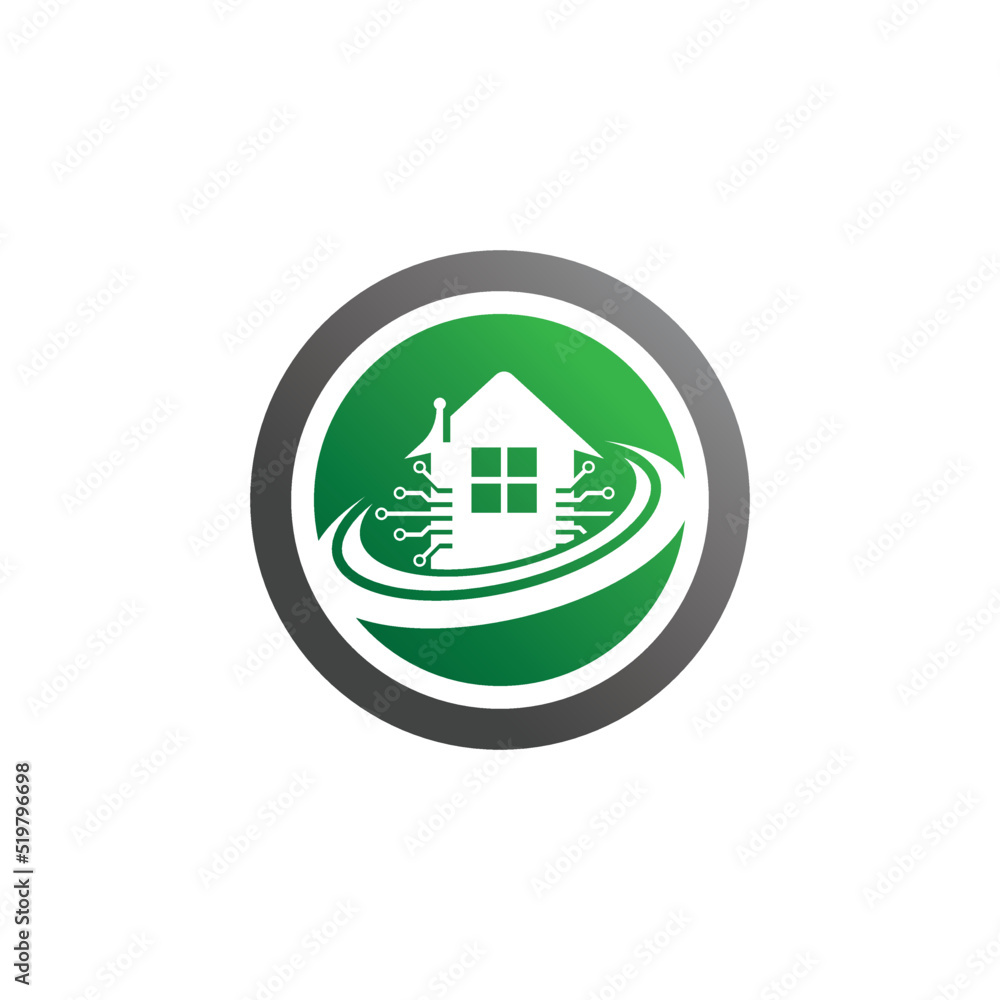 home tech logo vector illustration home tech logo vector illustration
