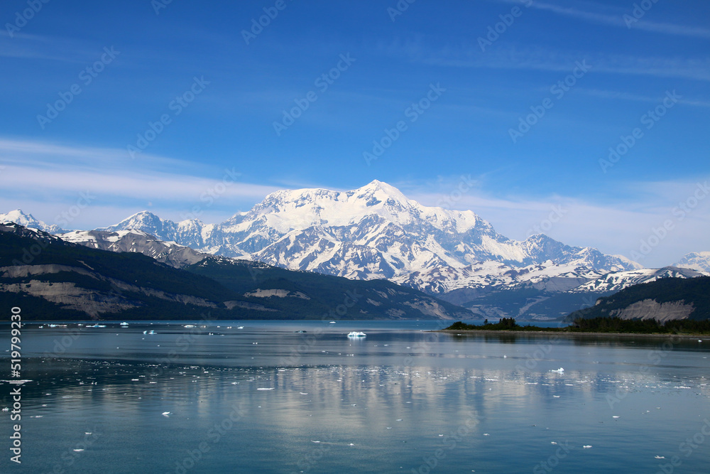View of Mount Saint Elias from the Icy Bay, Alaska, United States View of Mount Saint Elias from the Icy Bay, Alaska, United States