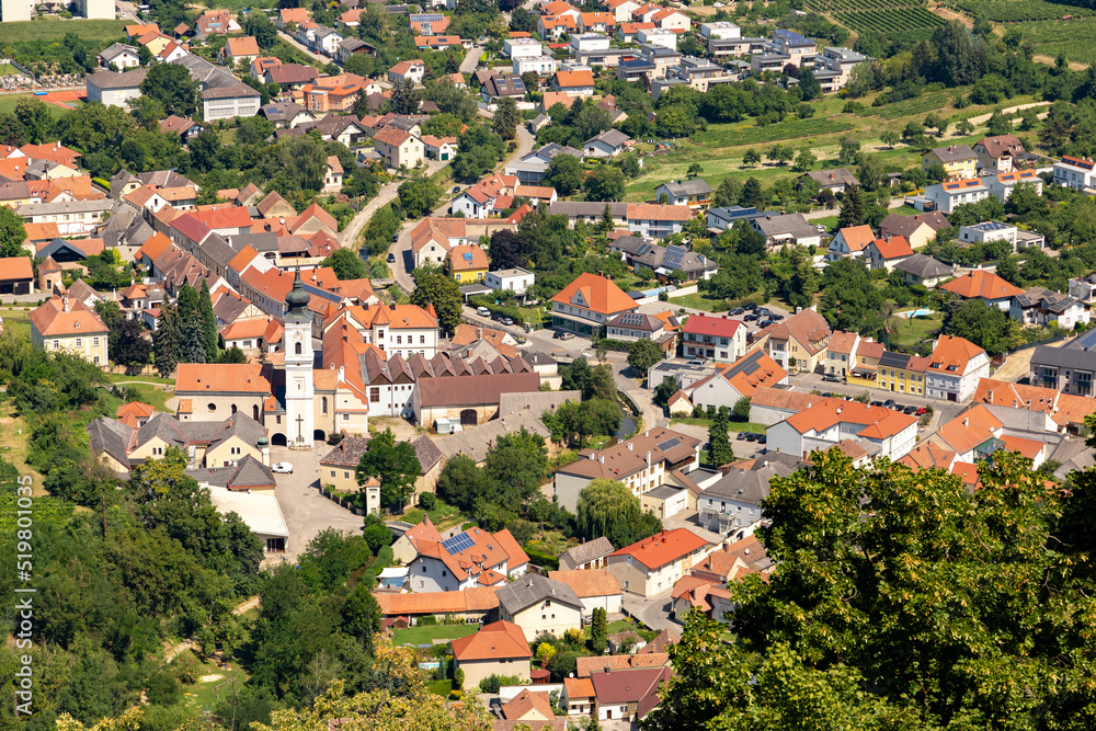 View of surroundings of Gottweig Abbey (German name is Stift Göttweig), Austria.