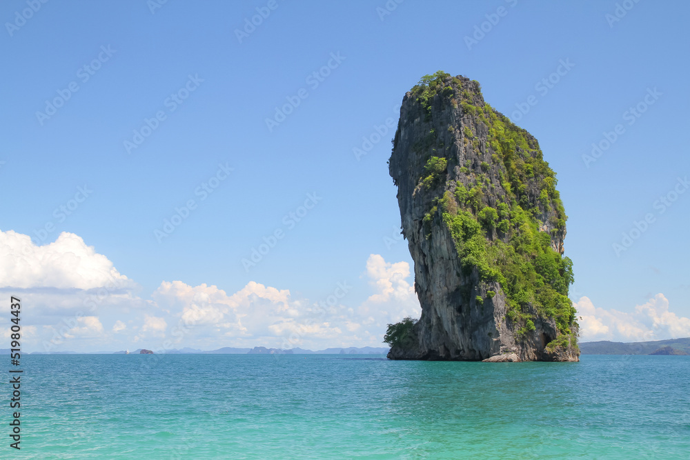 View of seascape island in thailand for holiday