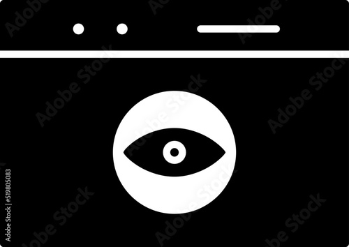 Unique Web Visibility Vector Icon