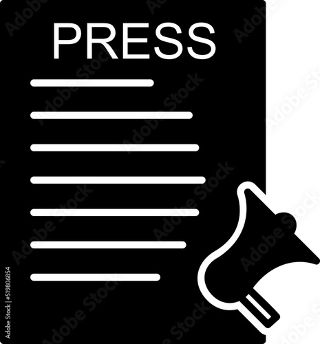 Unique Press Releases Vector Icon