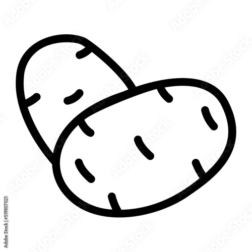 potato line icon