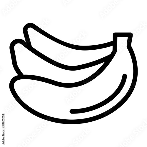 banana line icon