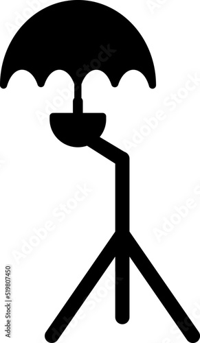 Unique Umbrella Stand Vector Icon