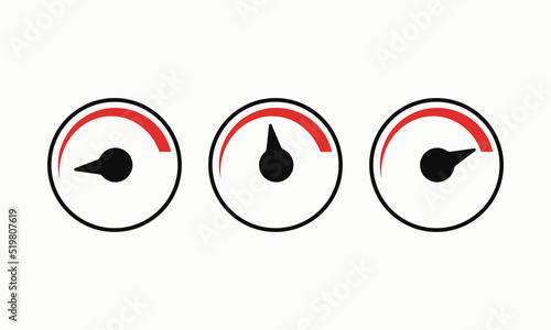Speed measurement. Vector illustration. Movement, internet, connection, online, speed test, data transfer, slow, fast, speedometer, speedo, clock. Technology concept. Vector line icon for Business