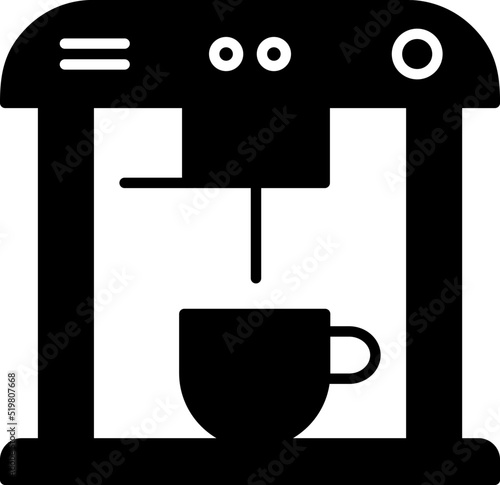 Unique Coffee Machine Vector Icon