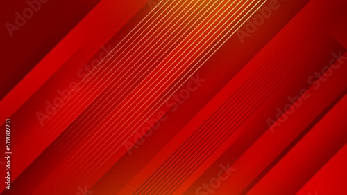 Abstract luxury red and gold background. Abstract background with modern trendy fresh color for presentation design, flyer, social media cover, web banner, tech banner