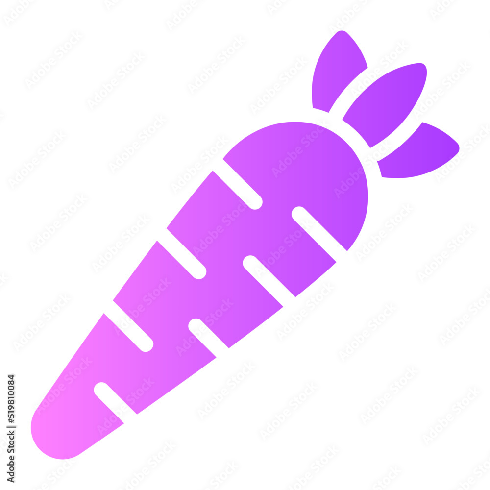 carrot gradient icon