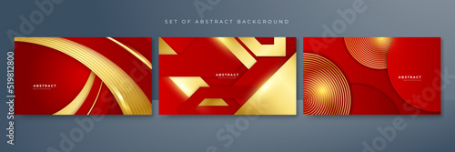 Abstract red and gold soft background