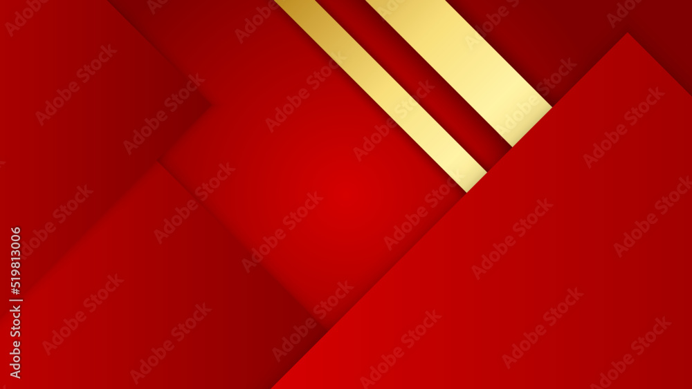 Obraz premium Abstract red and gold soft background
