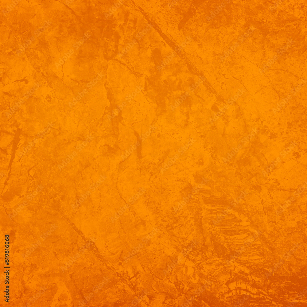 Texture of stone surface painted in orange color as background
