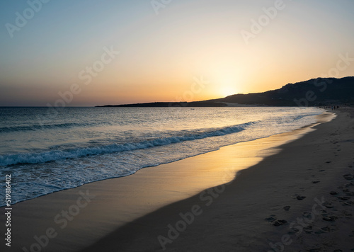 Colorful sunset over the sea. Nature composition.