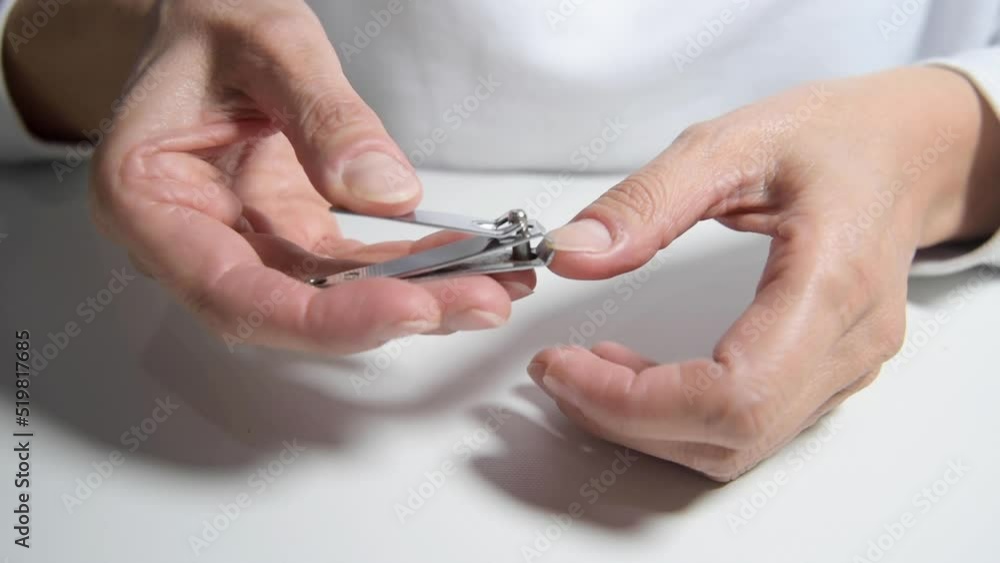 adult woman, cutting nails, personal hygiene, manicure at home, body care adult woman, cutting nails, personal hygiene, manicure at home, body care