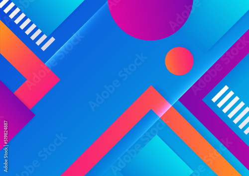 Abstract colorful geometric shapes background