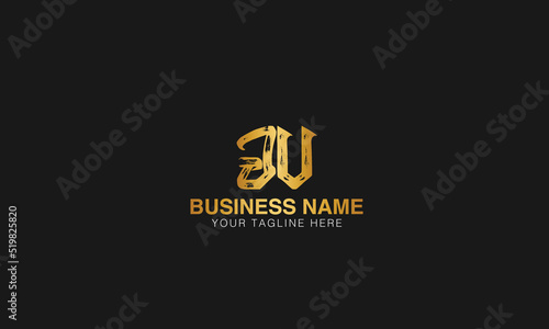 JV initial logo | initial based abstract modern minimal creative logo, vector template image. luxury logotype logo, real estate homie logo. typography logo. initials logo.