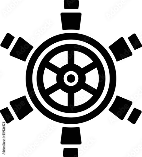 Ship Wheel Icon