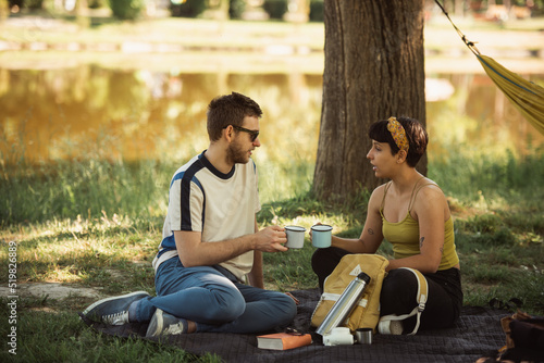 Couple on a picnic