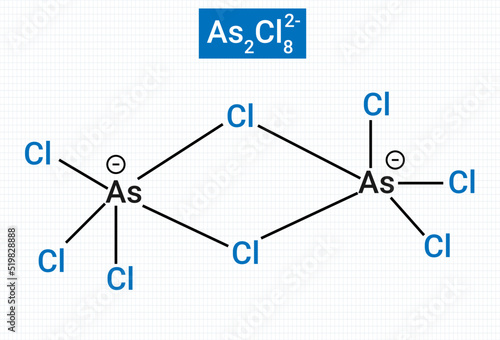 Chemical reaction or structure of As2Cl82- photo