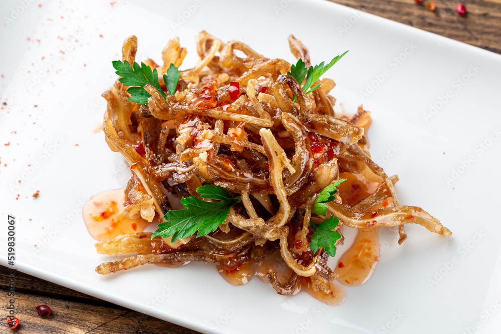 Snack to beer: lard, smoked pork ears, bacon, bastrum spicy, tasty, aromatic