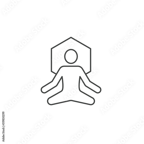Yoga Fitness icons  symbol vector elements for infographic web