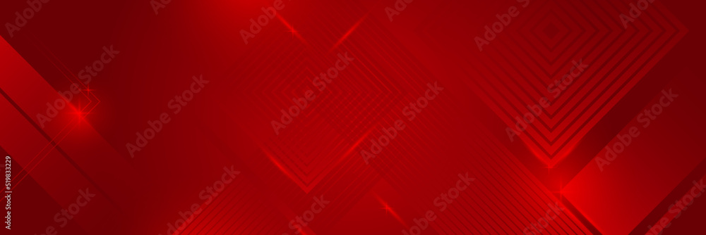 Modern red abstract vector long banner. Minimal background with waves arrows geometric shapes and copy space for text. Social media cover and web wide banner template Modern red abstract vector long banner. Minimal background with waves arrows geometric shapes and copy space for text. Social media cover and web wide banner template
