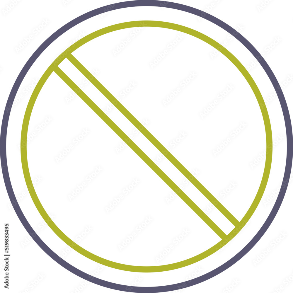 Prohibited Vector Icon